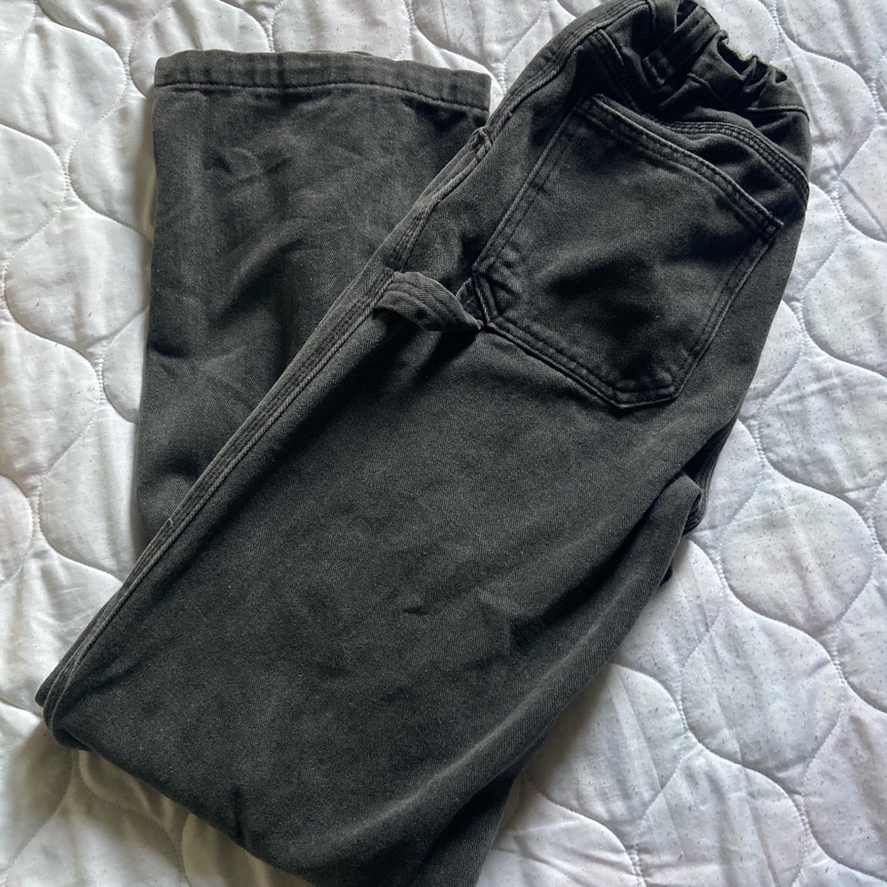 brandy melville baggy black cargo jeans